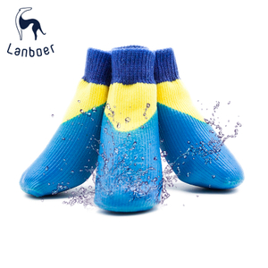 WPS012 Lanboer Pet Custom Dog Waterproof Socks Fashion Color with High Quality, High Elasticity And Anti-shedding
