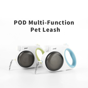 Multi-Function Retractable Rope Dog Pet Leash With Tow Bowl, Light, Poo Bag 